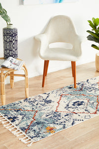 Kalbarri Blue Multicolor Runner Rug