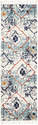 Kalbarri Blue Multicolor Runner Rug