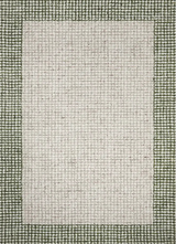 Mentone Green Border Wool Rug