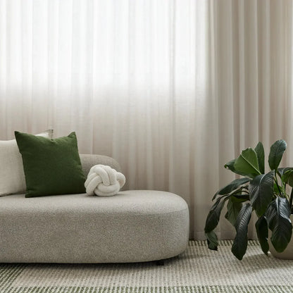 Mentone Green Border Wool Rug