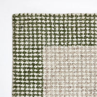 Mentone Green Border Wool Rug