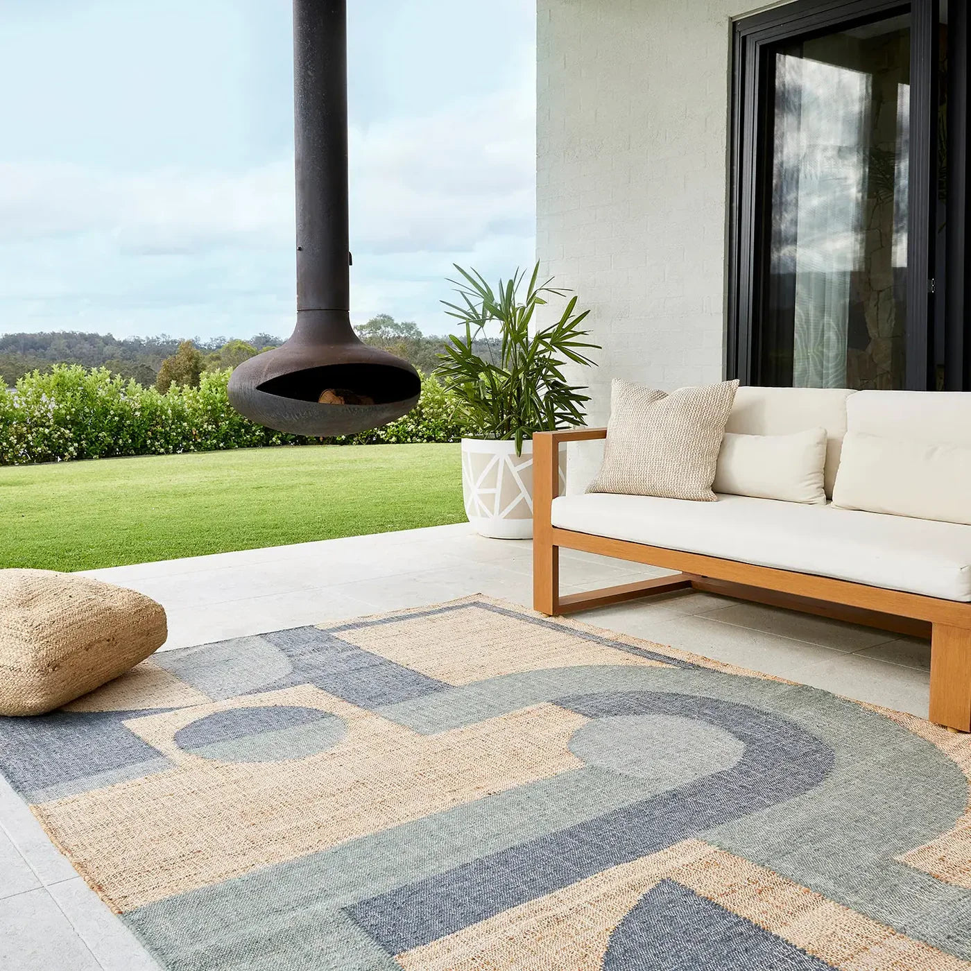 Montville Green Jute Rug
