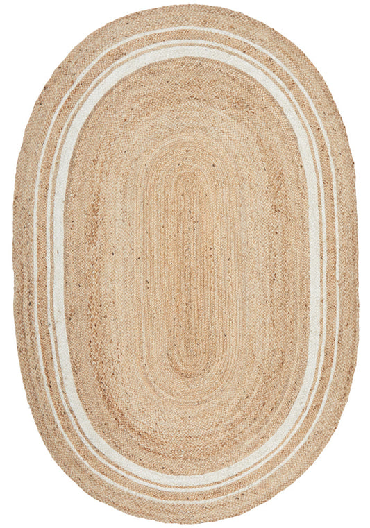 Boreen Natural Jute Oval Rug