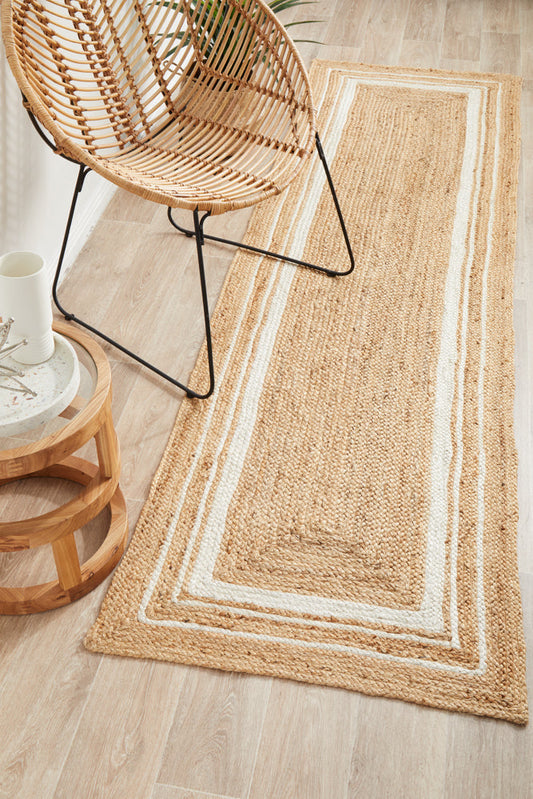 Boreen Natural Jute Runner Rug
