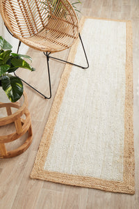 Boreen Paperbark Beige Jute Runner Rug