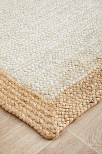 Boreen Paperbark Beige Jute Runner Rug