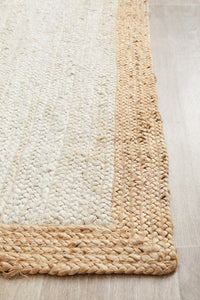 Boreen Paperbark Beige Jute Runner Rug