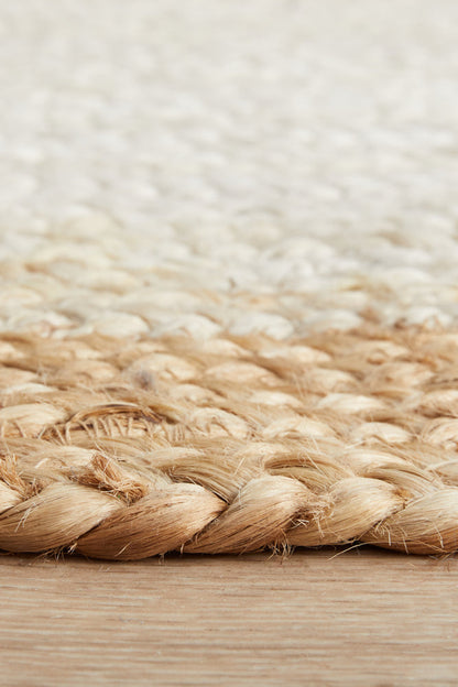 Boreen Paperbark Beige Jute Runner Rug