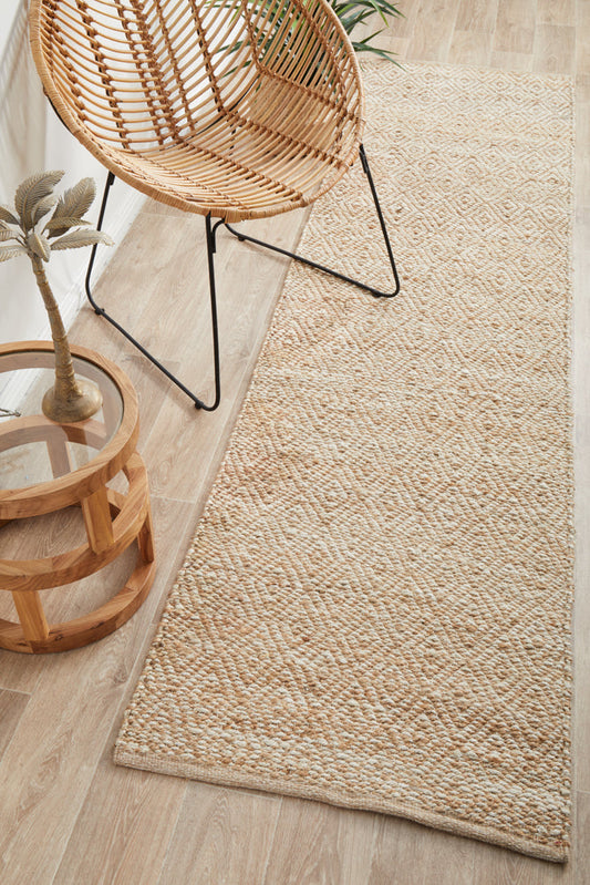 Boreen Sandstone Jute Runner Rug