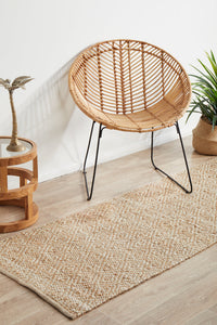 Boreen Sandstone Jute Runner Rug