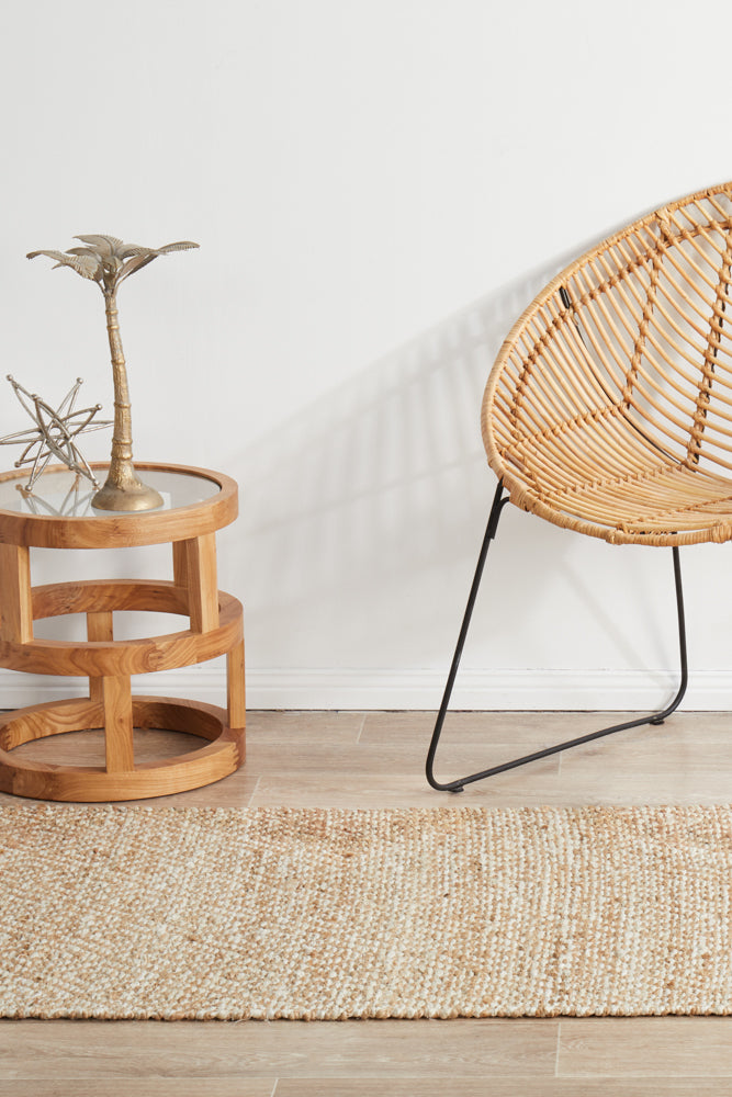 Boreen Sandstone Jute Runner Rug