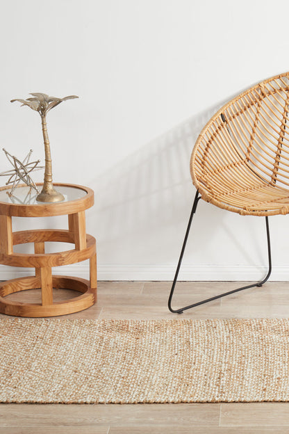 Boreen Sandstone Jute Runner Rug