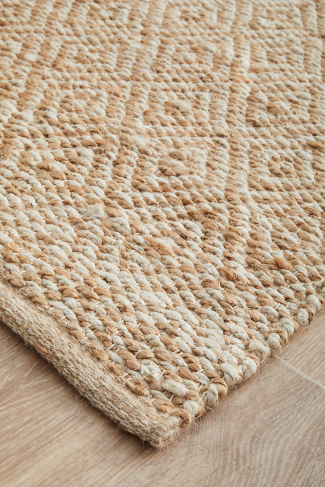 Boreen Sandstone Jute Runner Rug