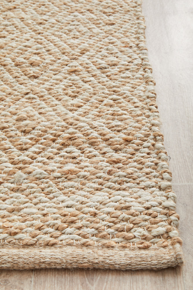 Boreen Sandstone Jute Runner Rug