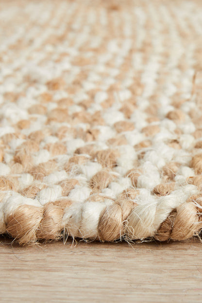 Boreen Sandstone Jute Runner Rug