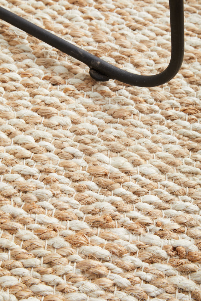 Boreen Sandstone Jute Runner Rug
