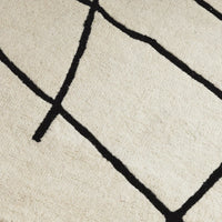 Newport Ivory & Black Wool Rug