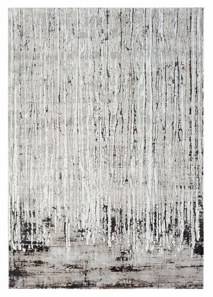Noosa Silver Polyester Rug