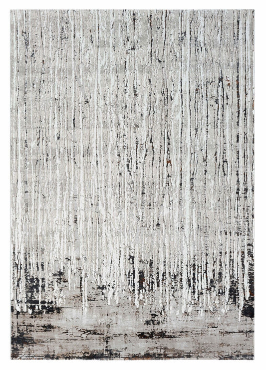 Noosa Silver Polyester Rug