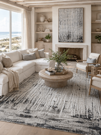 Noosa Silver Polyester Rug