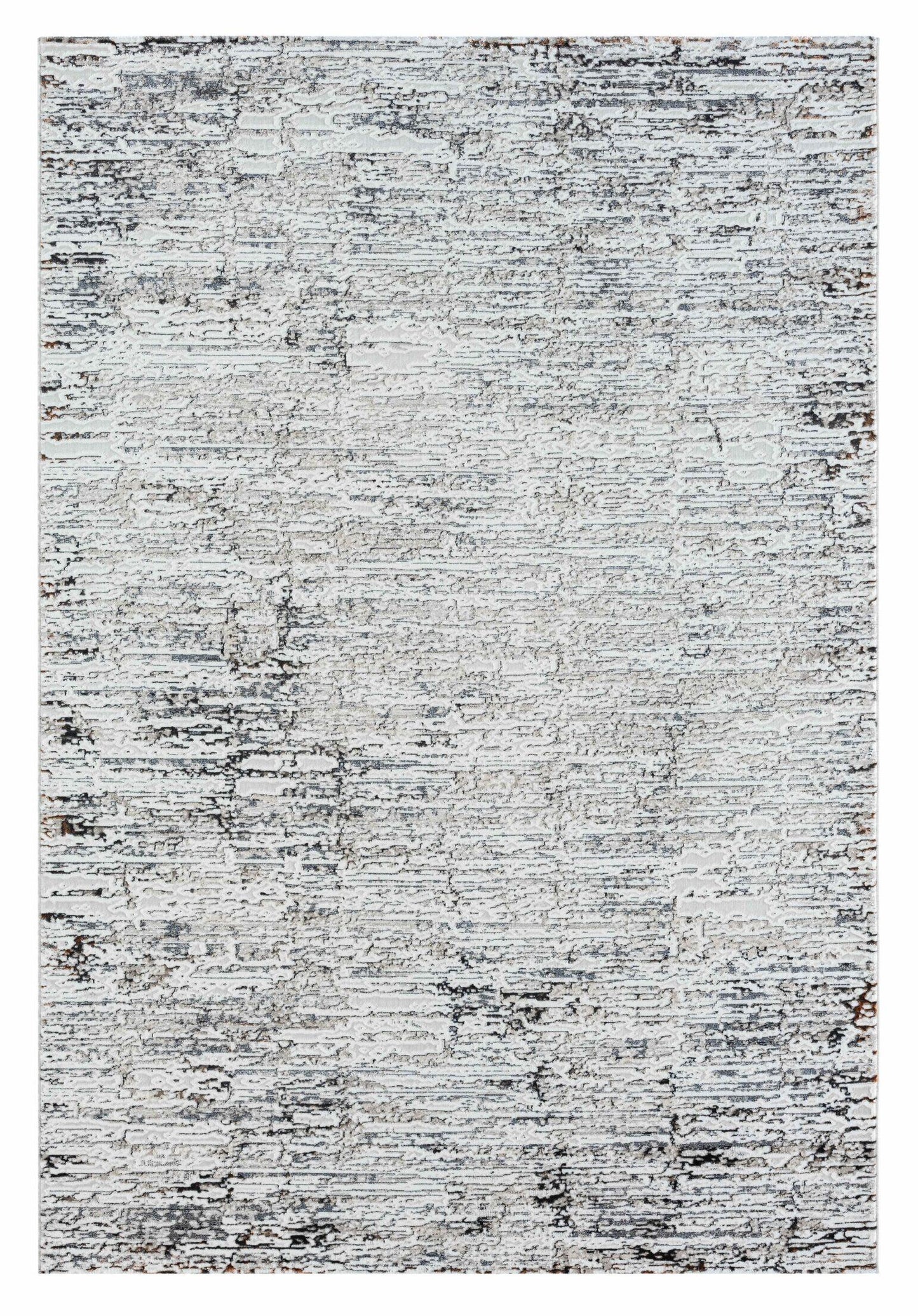 Noosa Silver Polyester Runner Rug