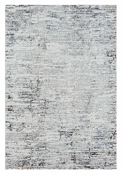 Noosa Silver Polyester Runner Rug