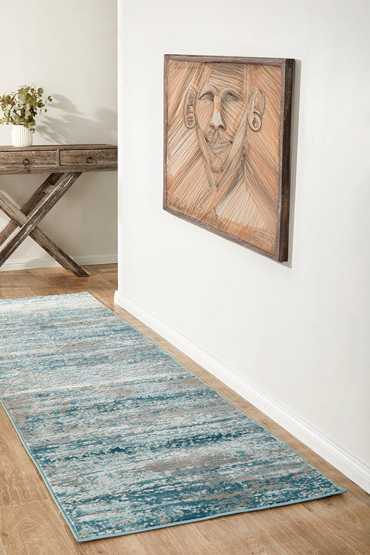 Portsea Blue Runner Rug