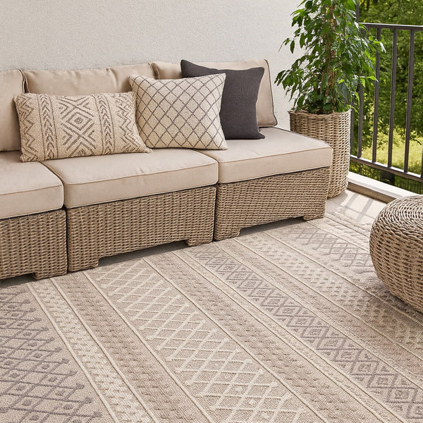 Oak Beige & Brown Rug