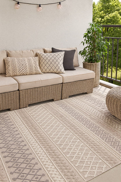Oak Beige & Brown Rug