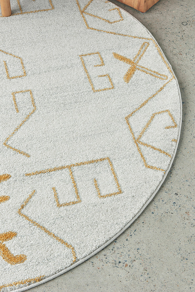 Wategos Brass Round Rug