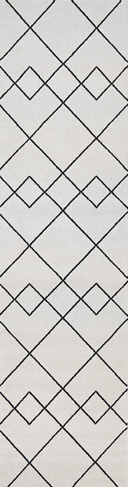 Wategos Spinifex Silver Runner Rug