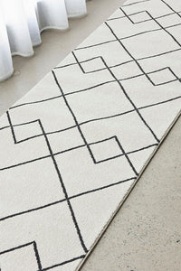 Wategos Spinifex Silver Runner Rug