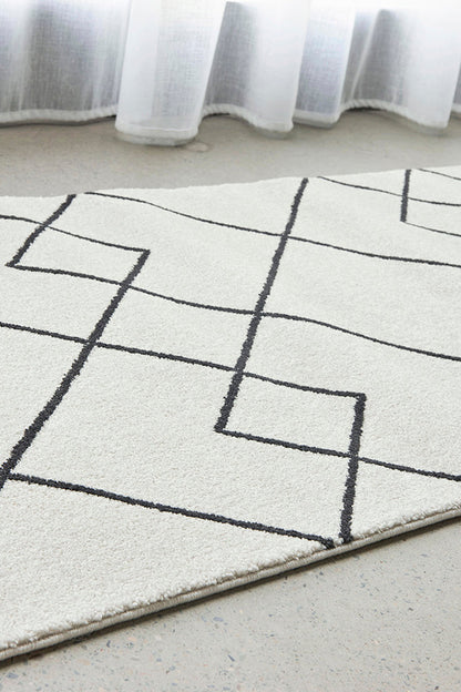 Wategos Spinifex Silver Runner Rug