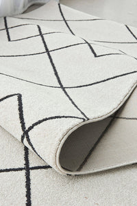 Wategos Spinifex Silver Runner Rug