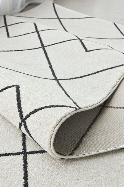 Wategos Spinifex Silver Runner Rug