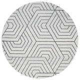 Wategos Spinifex Silver Round Rug