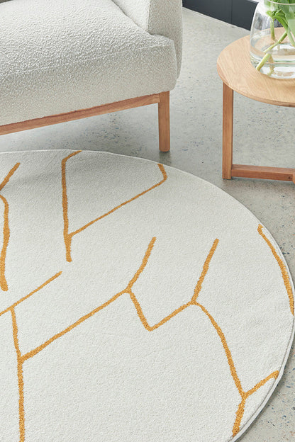 Wategos Gold Round Rug