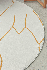 Wategos Gold Round Rug