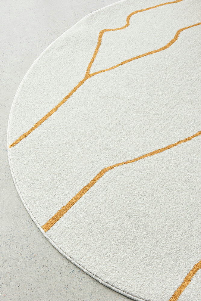 Wategos Gold Round Rug