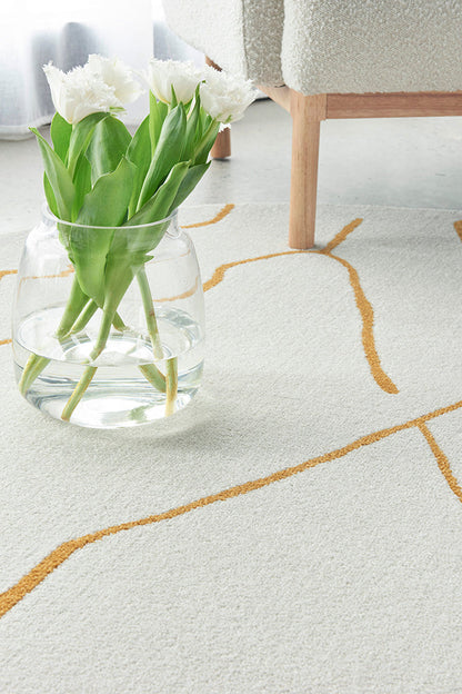 Wategos Gold Round Rug