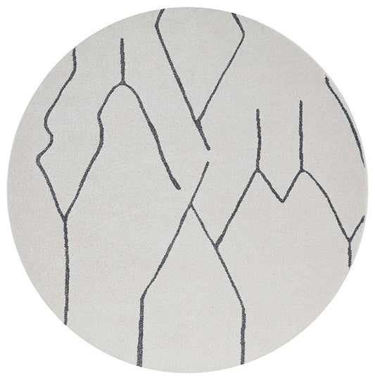 Wategos Grey Round Rug