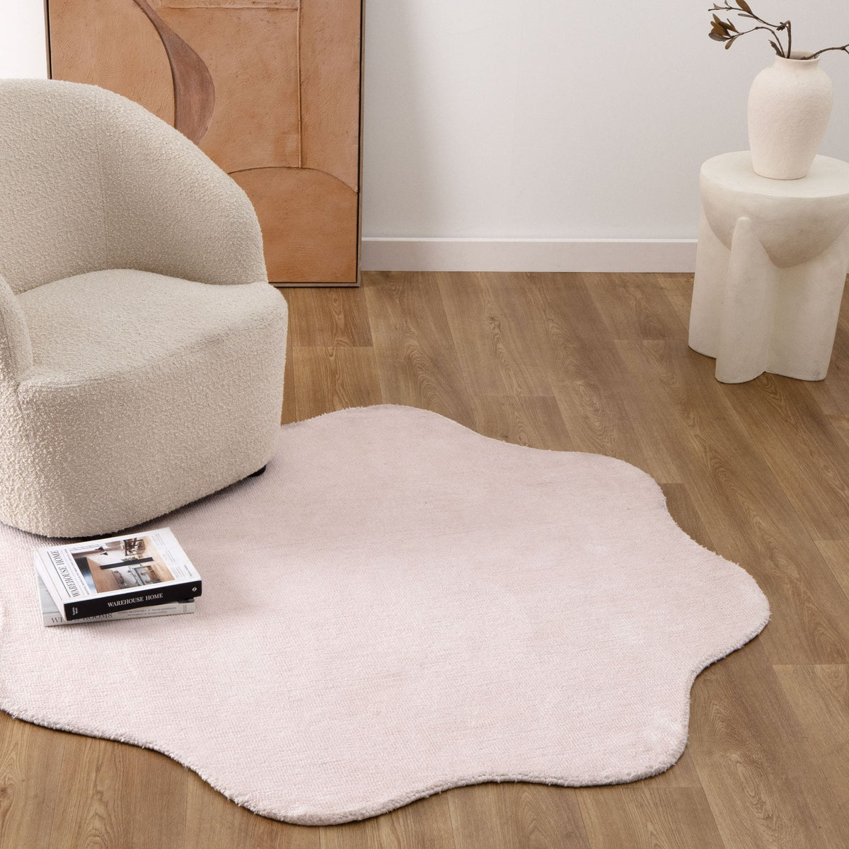 Wooli Pink Round Rug