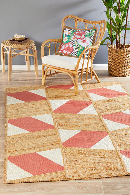 Windang Coral Jute & Cotton Rug