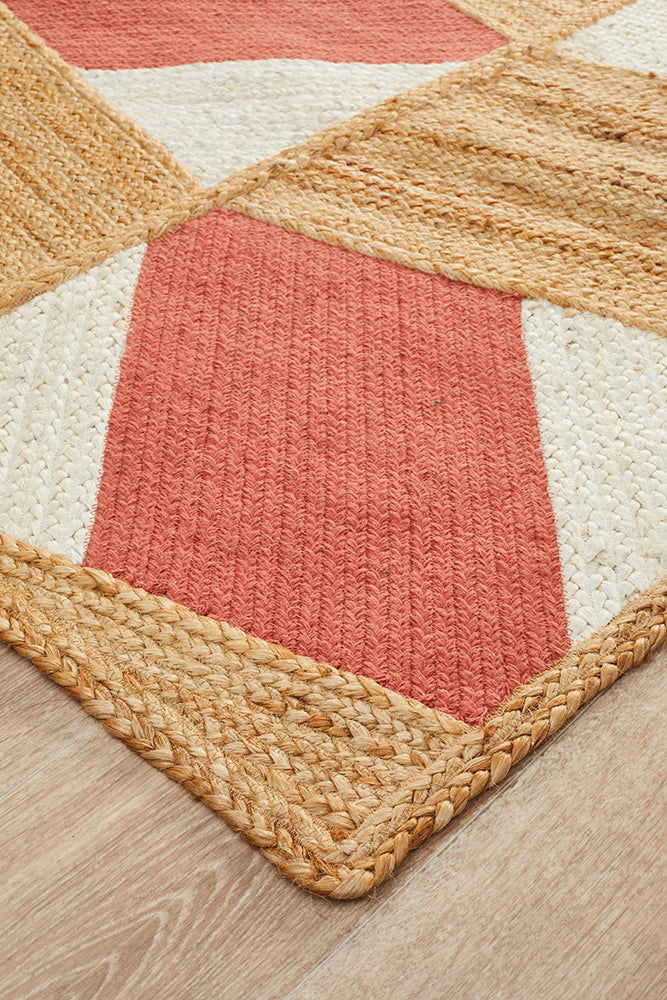 Windang Coral Jute & Cotton Rug