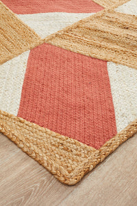 Windang Coral Jute & Cotton Rug