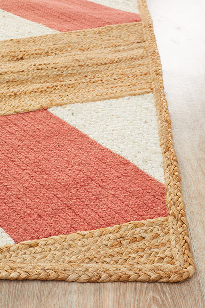Windang Coral Jute & Cotton Rug
