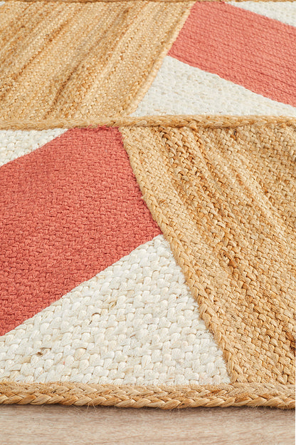 Windang Coral Jute & Cotton Rug