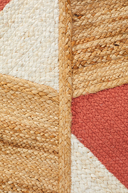 Windang Coral Jute & Cotton Rug