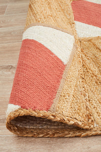 Windang Coral Jute & Cotton Rug