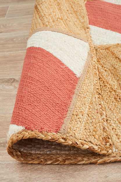 Windang Coral Jute & Cotton Rug